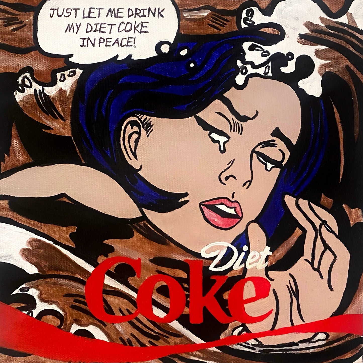 Let Me Drink My Diet Coke in Peace Print