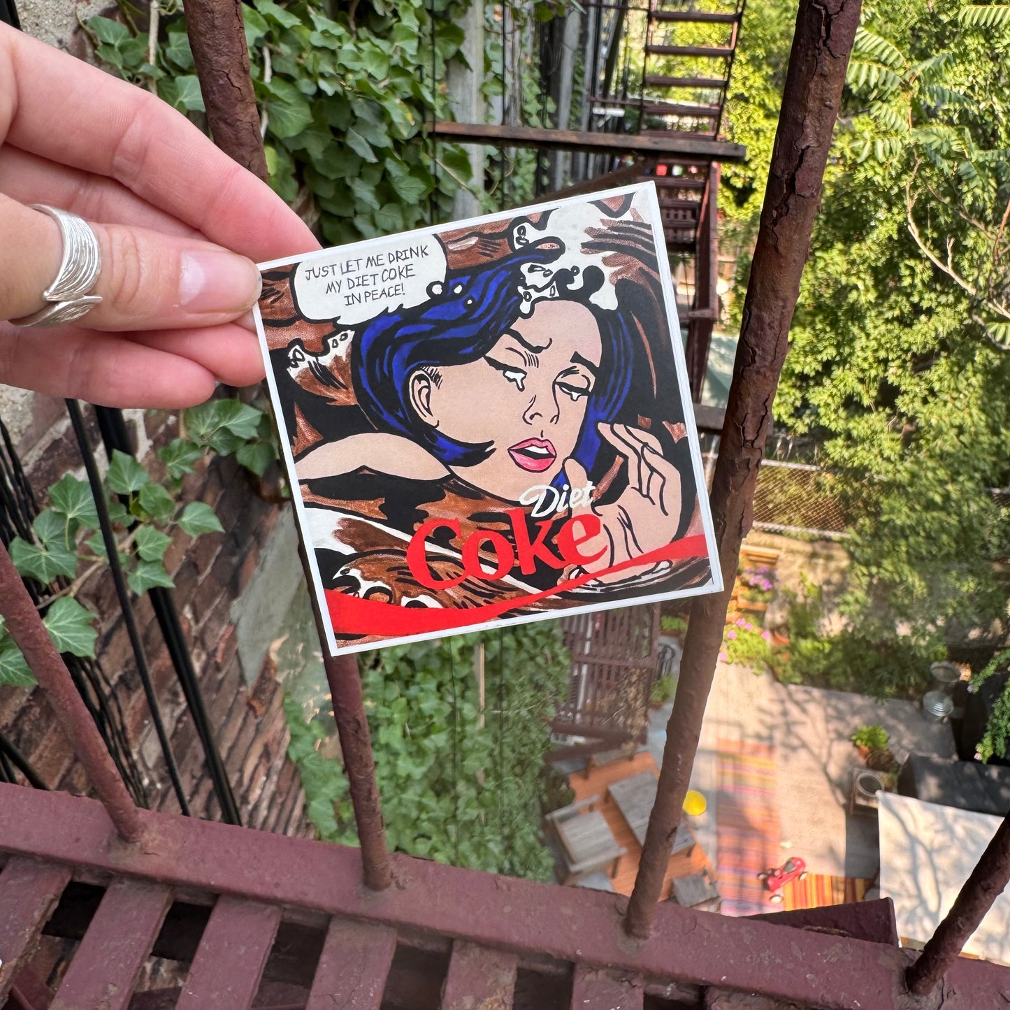 Let Me Drink My Diet Coke in Peace Sticker